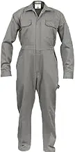 Flame Resistant FR Coverall - 88% C / 12% Nylon (Medium, Light Grey)