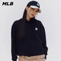 在飛比找momo購物網優惠-【MLB】小Logo連帽上衣 帽T 紐約洋基隊(3AHDB0