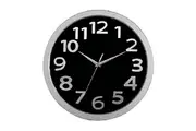 Carven Round Wall Clock 330mm Black