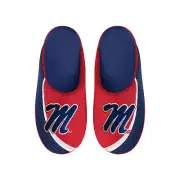 FOCO NCAA Men's Ole Miss Rebels 2022 Big Logo Color Edge Slippers