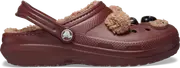 Crocs Kids’ Classic Lined I AM Brown Bear Clog; Dark Clay, J2