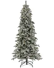 National Tree Company 7.5Ft Pre-Lit Snowy Vintin Fir Tree With Led Lights