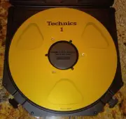 MINT GOLD TECHNICS EMPTY 1/4" 10.5" TAKE UP METAL REEL TO REEL 3M CASE VERSION 2