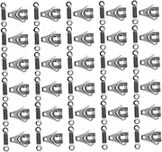 FONDOTIN 30Sets Sewing Pant Hooks Durable Hook and Eye Closures for Garments Fashion Accessories for Skirts Trousers and Coats for DIY Clothing Projects