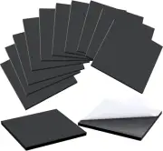 12 Pcs Black Foam Padding Sheet with Adhesive Backing Closed Cell Sheet Self Sti