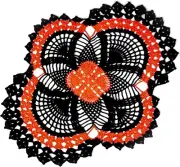 One Piece 20 X 17 In. Pineapple Doily Crochet for Dressers and End Tables Crafts