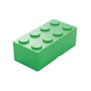 (Green Rectangle)Storage Box Building Block Shapes Plastic Space Box Superimp