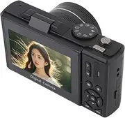 5K Digital Camera 75MP - 3" Flip Screen WiFi Vlogging Camera with 18X Optical Zoom, Autofocus Portable Travel Camera for YouTube Content Creators & Photography Beginners (Black)