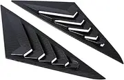 1Pair Car Rear Window Louver Trim Cover Compatible for Hyundai Sonata 8Th 9Th 2011-2019 Side Shutter Air Vent Shade Scoop Component,A