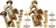 Electric Guitar Tuning Key Metal Pegs Accurate Tuning Pitch Adjustment for String Instruments Gold (6R)