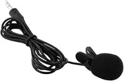 TOZLU Mini Hands-Free Clip-On Lapel Mic, 3.5mm PC Laptop Mic, Unidirectional Lavalier Microphone