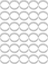 30Pcs 6cm Circular Tart Ring Dessert Stainless Steel Perforation Fruit Pie Quiche Cake Mousse Mold Kitchen Baking Mould