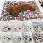 DOG CAT PUPPY PET PLUSH BLANKET MAT WARM SLEEPING SOFT BED B