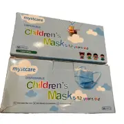 Disposable Children’s Mask 5-12 Years Old. 3 Layer Filter. 2 Pack (50 Per Box)