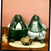 Honey Bunnies Doll Sewing Pattern Soft Sculpture Sunday Best Spring Easter