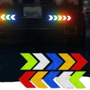10Pcs Reflective Arrow Safety Stickers, High-Visibility Warning Tapes