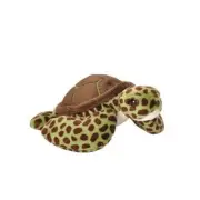 Pocketkins Eco Green Sea Turtle soft plush stuffed toy 5"/13cm Wild Republic