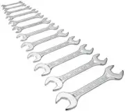 Ultra Thin Double Open End Spanner Set 70-380 Matte Finish 12-Pieces Free Ship