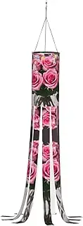 Halloween Garden Red Roses Windsock Lights Halloween Lighted Windsock for Patio Yard Pathway Party Decor