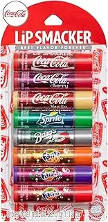 Lip Smacker Coca-Cola Flavored Balm, 8 Count, Flavors Coke, Cherry Vanilla Sprite, Root Beer, Orange Fanta, Grape Strawberry Fanta