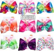 Rainbow Jojo Siwa Bows Girls Fashion Hair Accessories Party Gift 8 Styles