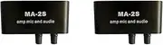 2X 6.5mm Dynamic Microphone 3.5mm Condenser Microphone Headphone Amplifier Audio Preamplifier Mixing Board MA-2S
