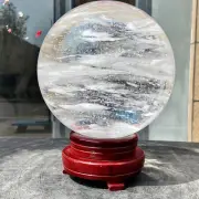 16.4LB white Smelting Stone Quartz Sphere Crystal Energy Ball Reiki Healing