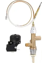 Patio Heater Control Valve Sensor Dump Switch Knob Propane Fire Pit Control Pilot Port Set