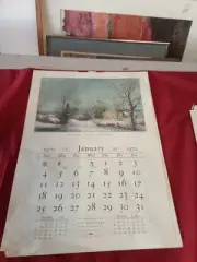 The Traveler's Insurance Companies Calender 1970 Winter In The Country