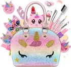 Kids Makeup Set for Girls - Washable Non-Toxic Unicorn Makeup Kit for Kids wi...