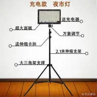 在飛比找樂天市場購物網優惠-促銷優惠 照明燈充電款夜市擺攤燈LED射燈露營戶外直播補光燈