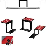 3” Metal Under Desk Laptop, Cable Box & Router Holder Mount, Adhesive & Screw in, Holds Upto 3" Devices Like Small Computers, MacBook, Surface, Keyboard, Network Switch, Modems & More