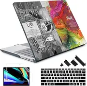 [May Chen] Compatible with Microsoft Surface Laptop Go 3 Go 2 Go 1 12.4 Inch Model 1943 2013 (2023 2022 2020 Release), Plastic Hard Shell Case with Screen Protector + Keyboard Cover + Dust Plug, Brain
