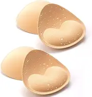 [Nimiah] Waterproof Swimsuit Bra Inserts Pads 2 Pairs,Bra Inserts Push up for Women Sewn Padded for Bikini Sports Bra
