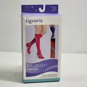 SIGVARIS Blood Orange Motion High Tech 412 Calf-High Compression Socks 20-30mmHg