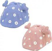 [Ipetboom] Warm Stylish Boys and Girls Beret 2pcs Cotton Beret Hat Set British Style Comfortable for Daily Wear