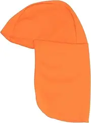 [TOGEVAL] Long Tail Sun Hat for Helmet Liner Neck Guard Cap Sunshade for Construction Sports Outdoor Orange