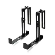 2 Pcs Balcony Railing Hanging Flower Pot Hook Planter Hanger Adjustable1599