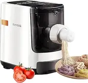 Joyaung/九阳 Electric Pasta Maker, Automatic Noodle Machine with 6 Molds for Spaghetti & Fettucine and More, Perfect Mixing Technology, Preapre up to 8 Portions, White