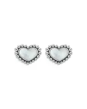 Lagos Sterling Silver Maya Mother of Pearl Inlay Stud Earrings