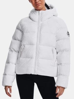 Under Armour Women's UA ColdGear Infrared Down Jacket White Sz Large 1375442 100