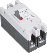 Brilluxa DC Miniature Circuit Breaker, 2P 500V 160A Solar Energy Battery Protector, Thermal Magnetic Trip for Solar Systems