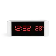 LED Alarm Clock Thermometer Digital Wall Clock with Seconds for Seniors for4670