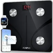 RENPHO Bluetooth Body Fat Scale, Smart BMI Scale Digital Bathroom Weight Scale, Body Composition Analyzer with Smartphone App, Elis 1…