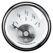 Autometer Prestige Pearl Fuel Level Gauge Electric - 240 - 33 Ohm, 2 1/16 Inch, Short Sweep, AU2018