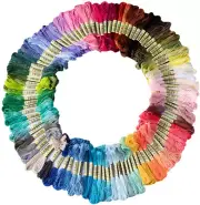 Friendship Bracelet String 50 Rainbow Skeins - Embroidery Thread