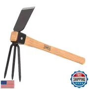 AMES 1994800 Steel Hoe/Cultivator with Wood Handle, 14 Inch