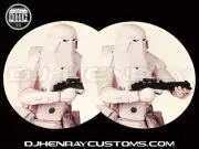 Snow Troop Dj Slipmats (pair) sl1200mk2 mk5 m3d m5g Technics or any turntable