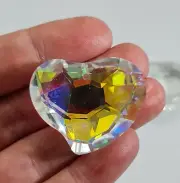 36mm heart suncatcher pendant crystals, rainbow prism suncatchers beads supplies