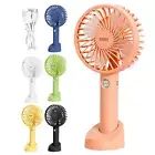 Portable Mini Hand Held Fan Small Desk Fan Cooler Cooling USB Rechargeable Fan